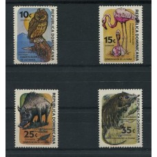 REPUBLICA DOMINICANA AVES FAUNA SALVAJE SERIE COMPLETA DE ESTAMPILLAS MINT