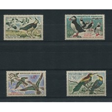 FRANCIA 1960 Yv. 1273/6 AVES SERIE COMPLETA DE ESTAMPILLAS MINT