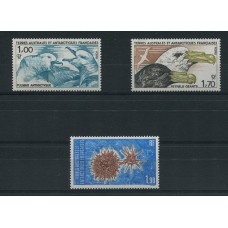 TAAF ANTARTIDA FRANCESA 1986 Yv. 115/7 SERIE COMPLETA DE ESTAMPILLAS NUEVAS MINT AVES FAUNA MARINA