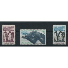 TAAF ANTARTIDA FRANCESA 1980 Yv. 86/8 SERIE COMPLETA DE ESTAMPILLAS NUEVAS MINT AVES PINGUINOS