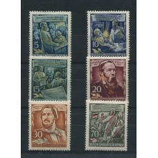 ALEMANIA ORIENTAL DDR 1955 Yv. 216/21 SERIE COMPLETA DE ESTAMPILLAS MINT 18 Euros