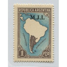 ARGENTINA SERVICIO OFICIAL GJ 444 ESTAMPILLA NUEVA MINT