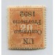 URUGUAY 1891 Yv. 86 ESTAMPILLA VARIEDAD SOBRECARGA INVERTIDA