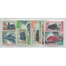 TRENES SERIE COMPLETA MINT MALI AEREA Yv. A103/6