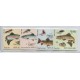 PECES FAUNA MARINA SERIE COMPLETA DE ESTAMPILLAS MINT NUEVA ZELANDIA PESCA CON MOSCA