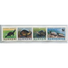 WWF TORTUGAS FAUNA SLOVENIA SERIE COMPLETA DE ESTAMPILLAS MINT