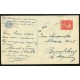 ALEMANIA 1925 TARJETA POSTAL CIRCULADA DESDE BRASIL POR BARCO PAQUEBOT ALEMAN "CAP ARCONA" DE LA LINEA HSDG