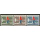 PORTUGAL 1965 Yv. 974/6 SERIE COMPLETA DE ESTAMPILLAS MINT AVIONES