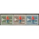 PORTUGAL 1965 Yv. 974/6 SERIE COMPLETA DE ESTAMPILLAS MINT AVIONES