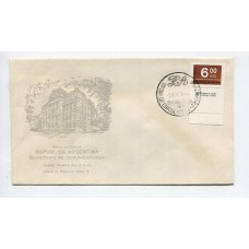 ARGENTINA 1976 SOBRE PRIMER DIA DE EMISION CORREO ORDINARIO ESTAMPILLA DE $ 6 CON COMPLEMENTO