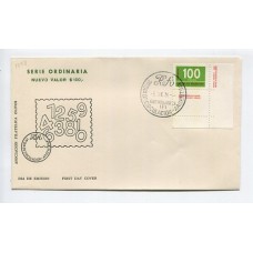 ARGENTINA 1976 SOBRE PRIMER DIA DE EMISION CORREO ORDINARIO ESTAMPILLA DE $ 50 CON COMPLEMENTO