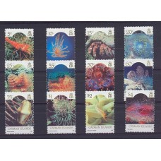 CAYMAN ISLANDS SERIE COMPLETA MINT FLORA Y FAUNA MARINA