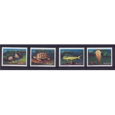 MALTA SERIE COMP. MINT FAUNA MARINA PECES CARACOLES TORTUGAS