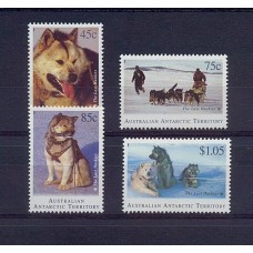 AUSTRALIA ANTARTIC TERRITORY SERIE COMPLETA MINT PERROS