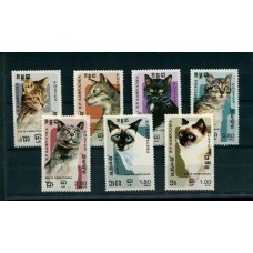 KAMPUCHEA GATOS FELINOS SERIE COMPLETA NUEVA MINT