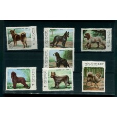 LAOS PERROS FAUNA SERIE COMPLETA NUEVA MINT