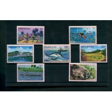 PECES BARCOS DEPORTES GRENADA SERIE COMPLETA DE ESTAMPILLAS MINT