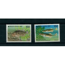 PECES COREA SERIE COMPLETA DE ESTAMPILLAS MINT