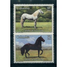 CABALLOS COLOMBIA SERIE COMPLETA DE ESTAMPILLAS MINT