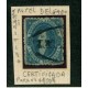 ARGENTINA 1864 GJ 24g RIVADAVIA VARIEDAD PAPEL DELGADO CON MATASELLO FRANCA PARANA U$ 120 + 100 %