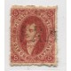 ARGENTINA 1866 GJ 26e RIVADAVIA 5ta TIRADA ESTAMPILLA CON VARIEDAD PAPEL RAYADO MATASELLO FRANCA DE GOYA CORRIENTES U$ 60+