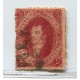 ARGENTINA 1866 GJ 26A RIVADAVIA 5ta TIRADA CARMIN MORADO ESTAMPILLA CON RARO MATASELLO U$ 48+