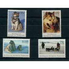 PERROS ANTARTIDA AUSTRALIANA SERIE COMPLETA DE ESTAMPILLAS MINT