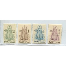 PORTUGAL 1950 Yv. 730/3 SERIE COMPLETA DE ESTAMPILLAS NUEVAS CON GOMA 65 EUROS