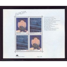 PORTUGAL AZORES 1993 Yv. BLOQUE 14 HOJA MINT TEMA EUROPA PINTURAS