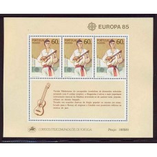 PORTUGAL MADEIRA 1985 Yv. BLOQUE 6 HOJA MINT TEMA EUROPA