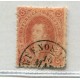 ARGENTINA 1865 GJ 20d RIVADAVIA ESTAMPILLA DE 3ra TIRADA VARIEDAD PLANCHA RAYADA U$ 60