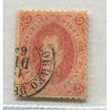 ARGENTINA 1864 GJ 19g + 19e RIVADAVIA 1ra TIRADA VARIEDAD PAPEL DELGADO U$ 36 Y RAYADO U$ 110 EN AMBOS SENTIDOS TIPO ARPILLERA QUE ES MUCHO MAS RARO