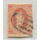 ARGENTINA 1867 GJ 27 RIVADAVIA ESTAMPILLA DE 6ta TIRADA SIN DENTAR CON FILIGRANA ARRIBA U$ 300 OFERTA