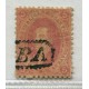 ARGENTINA 1864 GJ 19 RIVADAVIA ESTAMPILLA DE 2da TIRADA MATASELLO CORDOBA U$ 30