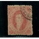 ARGENTINA 1864 GJ 19e RIVADAVIA 1ra TIRADA VARIEDAD PAPEL DELGADO MATASELLO ROSARIO U$ 36