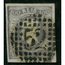 PORTUGAL 1866 Yv. 24 ESTAMPILLA USADA, HERMOSA 115 Euros