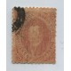 ARGENTINA 1865 GJ 20d RIVADAVIA ESTAMPILLA DE TERCERA TIRADA VARIEDAD PLANCHA RAYADA U$ 60 LINDO COLOR