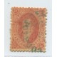 ARGENTINA 1864 GJ 19a RIVADAVIA ESTAMPILLA DE 1ra TIRADA CON VARIEDAD DOBLE IMPRESIÓN U$ 110