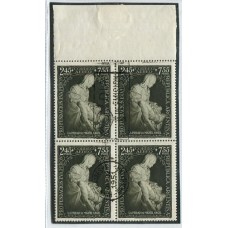 ARGENTINA 1951 GJ 1002 CUADRO PRIMER DIA PIEDAD FUNDACION EVA PERON U$ 40