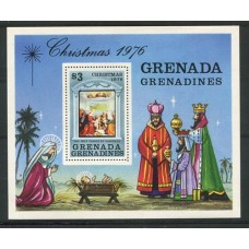 GRENADA RELIGION PINTURAS ARTE HOJA BLOCK NUEVA MINT