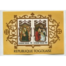 TOGO RELIGION PINTURAS ARTE HOJA BLOCK NUEVA MINT