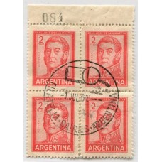 ARGENTINA 1961 CUADRO PRIMER DIA DE EMISION CORREO ORDINARIO