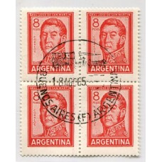 ARGENTINA 1965 CUADRO PRIMER DIA DE EMISION CORREO ORDINARIO