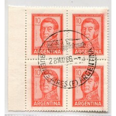 ARGENTINA 1966 CUADRO PRIMER DIA DE EMISION CORREO ORDINARIO