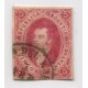 ARGENTINA 1867 GJ 32 RIVADAVIA ESTAMPILLA de 7ma TIRADA SIN DENTAR HERMOSA U$ 120 DE LUJO