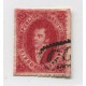 ARGENTINA 1866 GJ 26Ab RIVADAVIA 5ta TIRADA PAPEL APERGAMINADO CON FILIGRANA BIEN ARRIBA, HERMOSO EJEMPLAR U$ 90