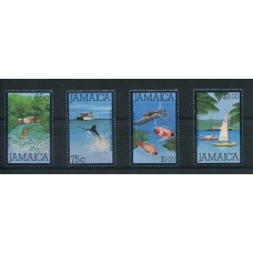 PECES BARCOS  SERIE COMPLETA DE ESTAMPILLAS MINT JAMAICA