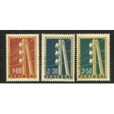 PORTUGAL 1955 Yv. 826/8 SERIE COMPLETA DE ESTAMPILLAS NUEVAS 28 EUROS