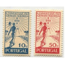 PORTUGAL 1943 Yv. 645/6 SERIE COMPLETA DE ESTAMPILLAS NUEVAS