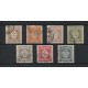 PORTUGAL 1904 Yv. T. 7/13 SERIE COMPLETA DE ESTAMPILLAS USADAS 25 Euros